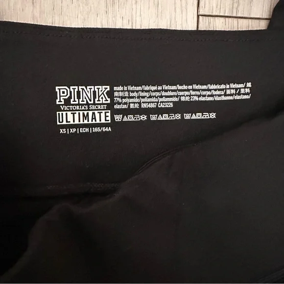 PINK Victoria's Secret Black Ultimate Leggings workout gym comfy streetwear - Picture 4 of 4